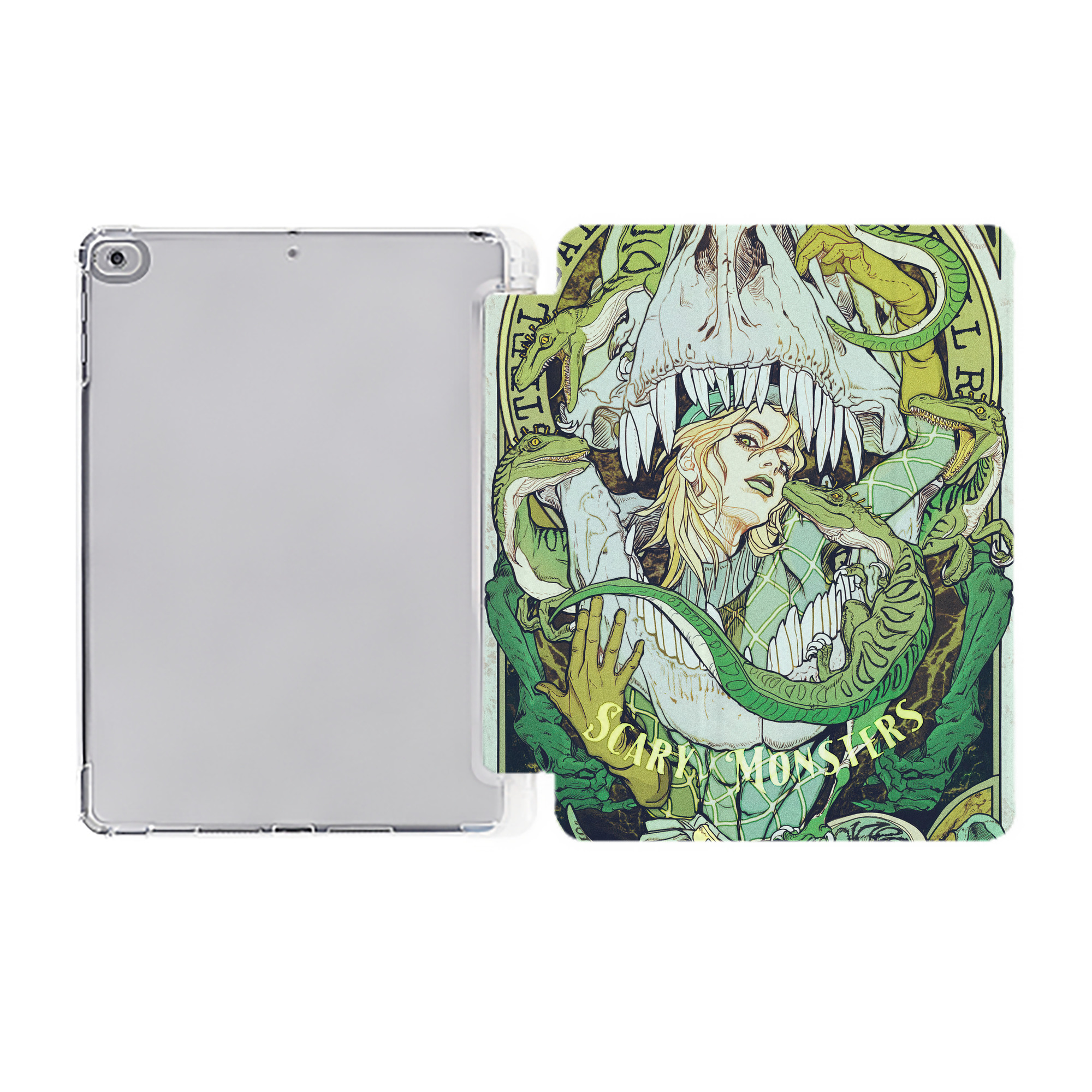 （画像用） ジョジョの奇妙な冒険 JoJo's Bizarre Adventure IPad ケース ペン収納付き 三つ折りスタンド PUレザー×シリコン 対応機種9.5/10.5/10.9インチ